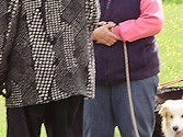 Pamela, Ivan & Janet chat, Cliff in the background